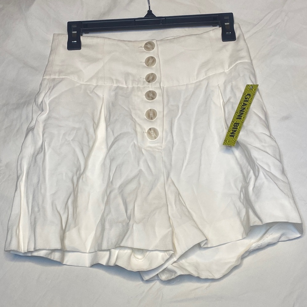 Gianni Bini White High Waist Shorts